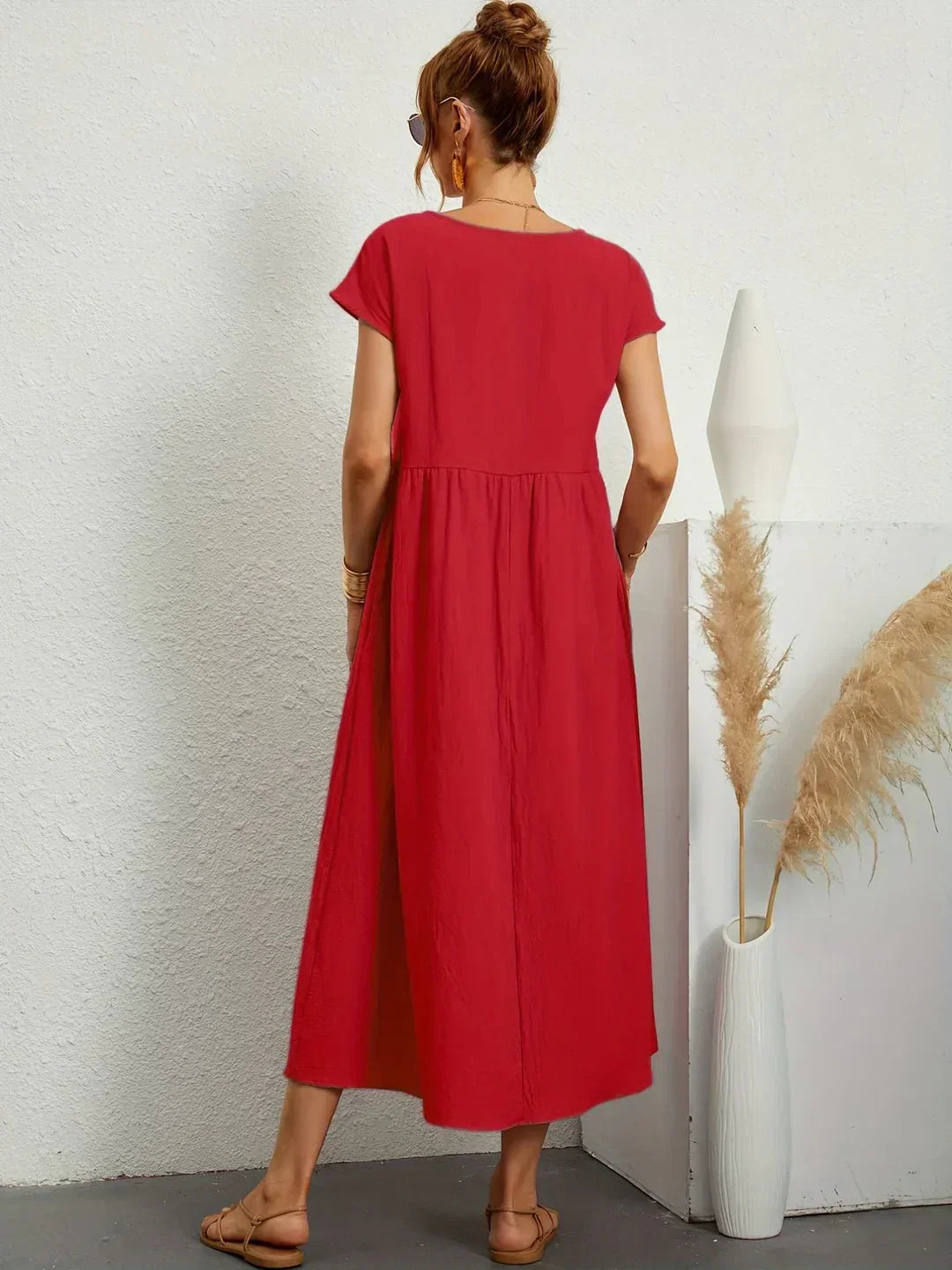 Maria | Elegante vestido con cuello redondo