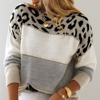 Sofia | Jersey informal con estampado de leopardo