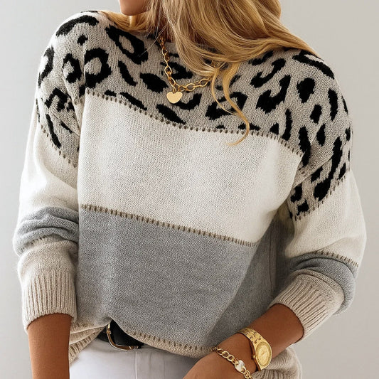 Sofia | Jersey informal con estampado de leopardo