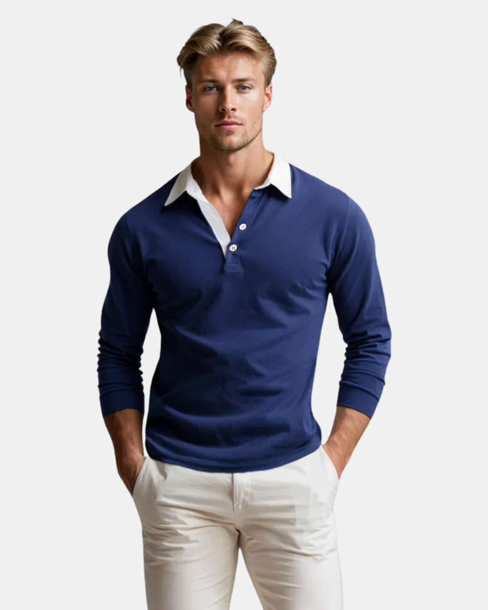 Farouk | Polo con cuello a contraste