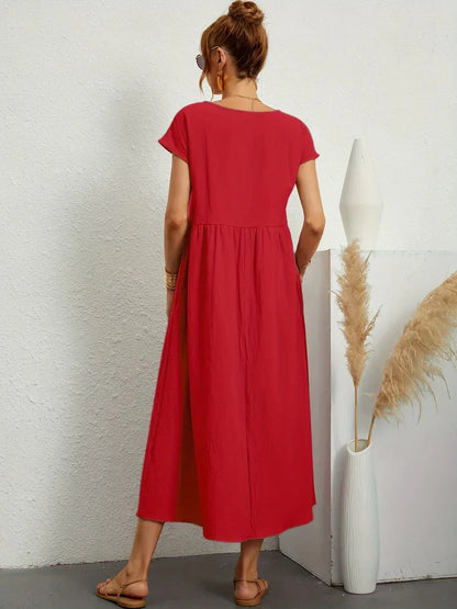 Maria | Elegante vestido con cuello redondo