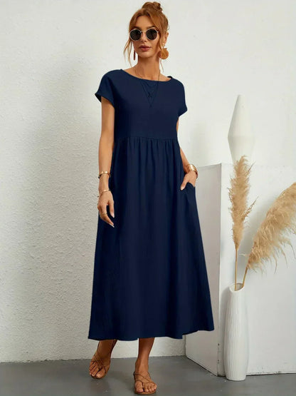 Maria | Elegante vestido con cuello redondo