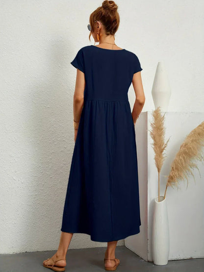 Maria | Elegante vestido con cuello redondo