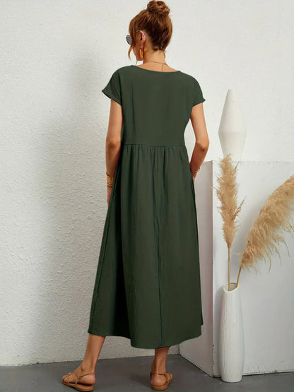 Maria | Elegante vestido con cuello redondo