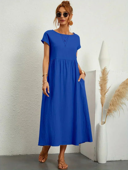 Maria | Elegante vestido con cuello redondo