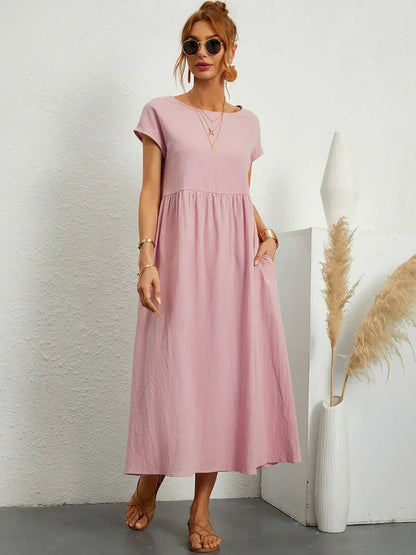 Maria | Elegante vestido con cuello redondo