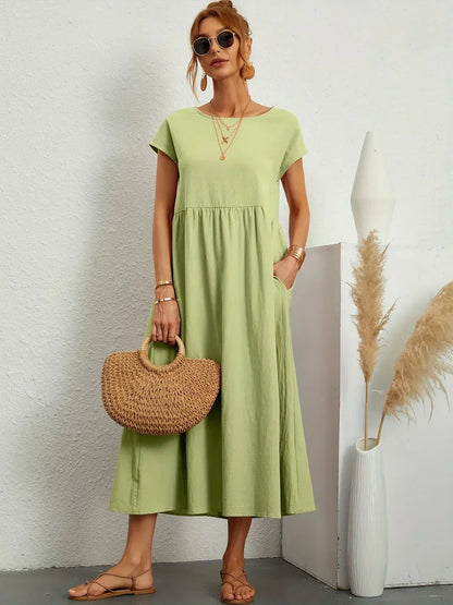 Maria | Elegante vestido con cuello redondo
