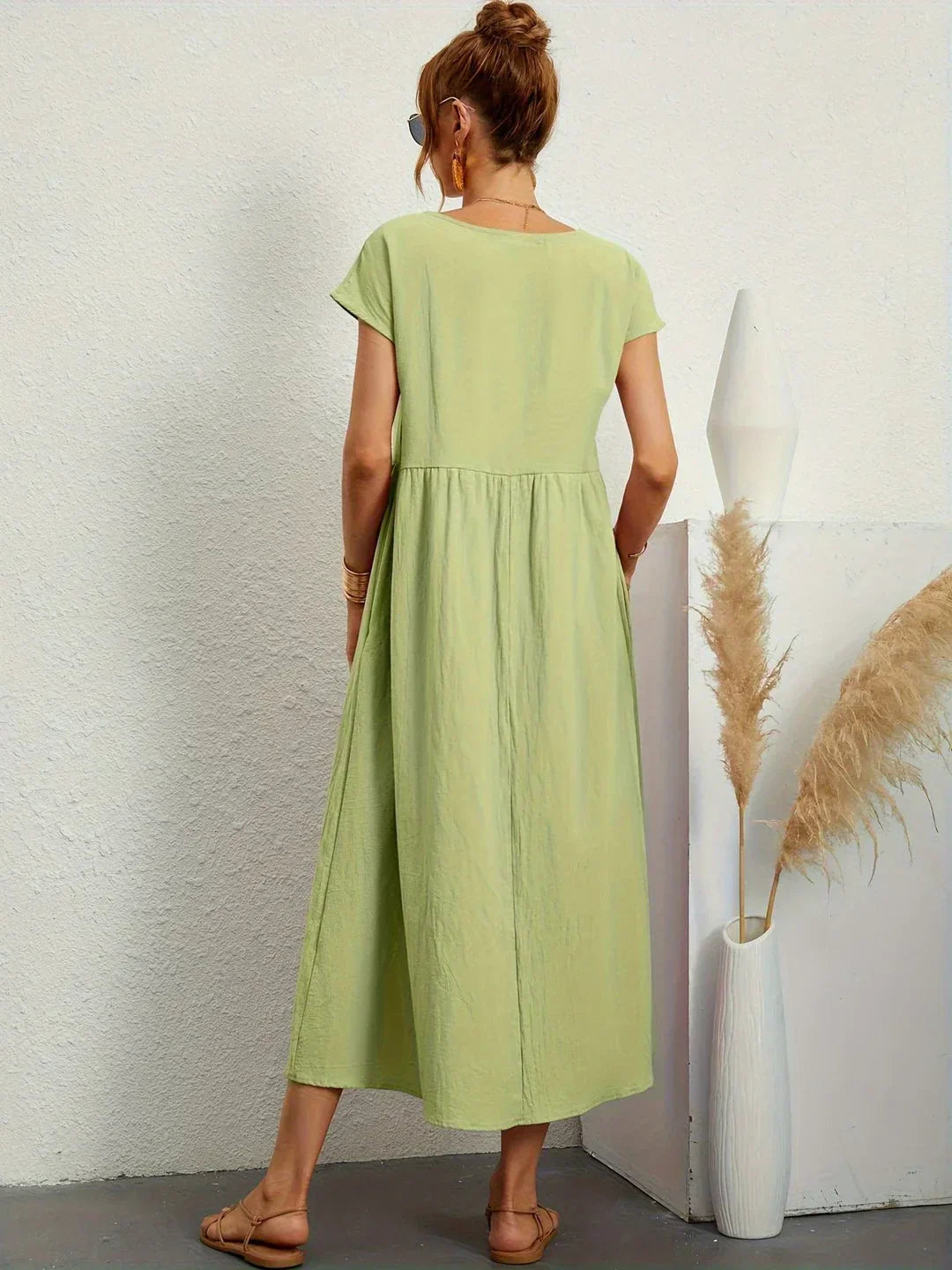 Maria | Elegante vestido con cuello redondo