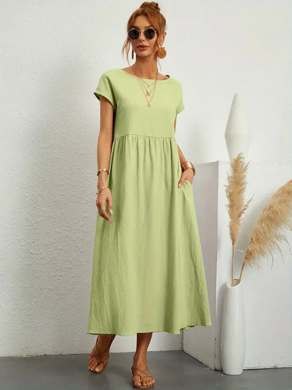 Maria | Elegante vestido con cuello redondo