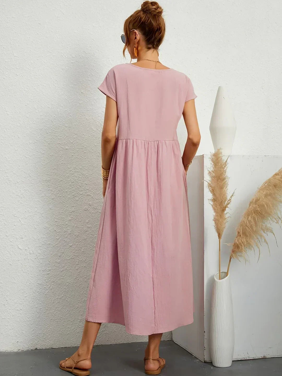 Maria | Elegante vestido con cuello redondo