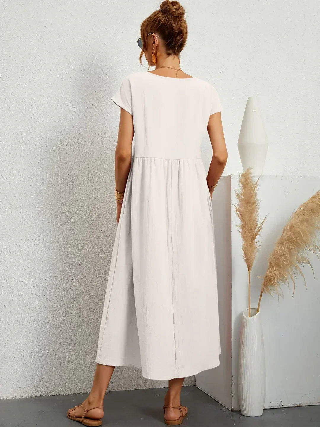 Maria | Elegante vestido con cuello redondo