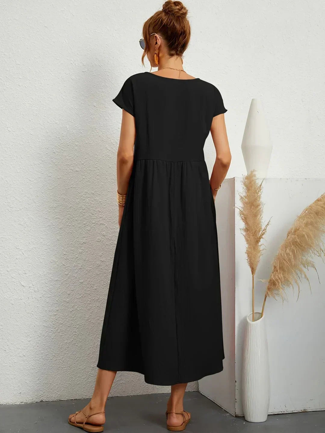 Maria | Elegante vestido con cuello redondo