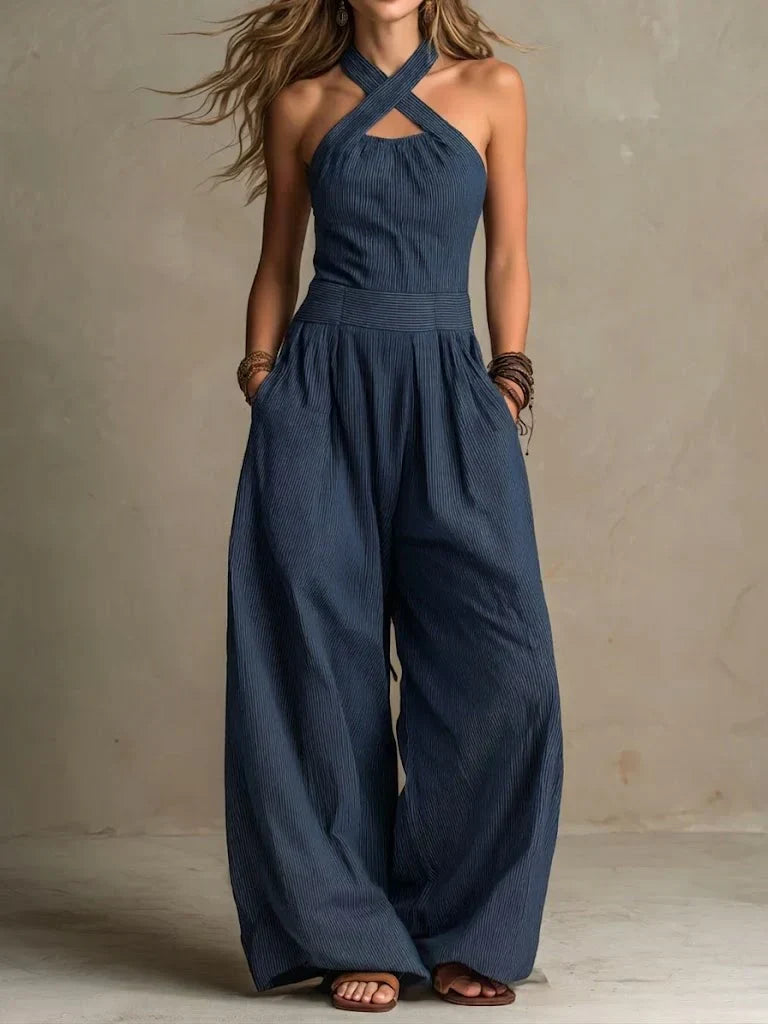 Marta | Mono con un elegante escote cruzado